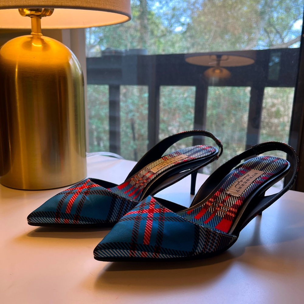 Authentic Burberry Kitten Heels NWOB